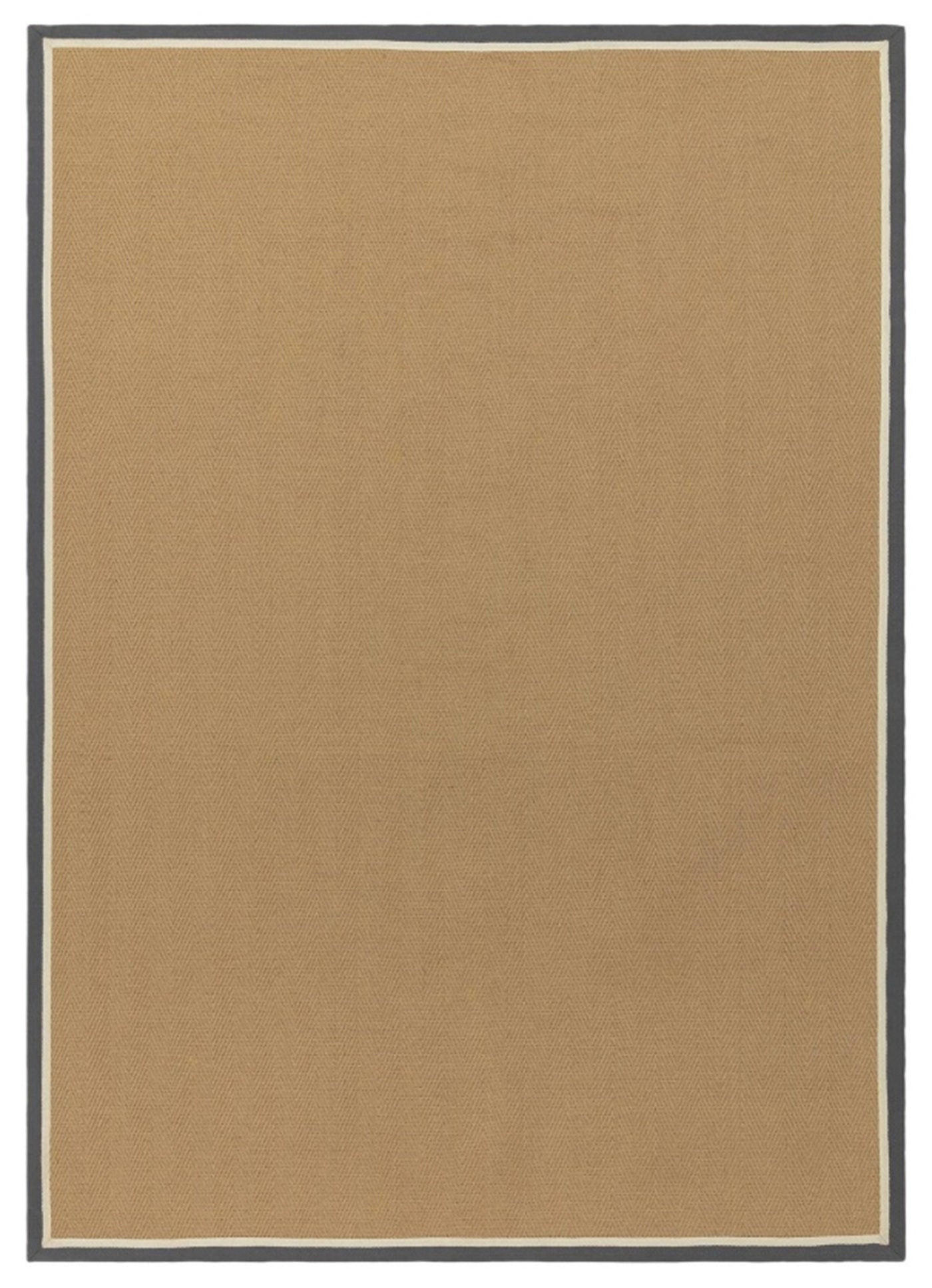 TEPPICH modern Wohn-/Schlafzimmer Naturfaser DORO Grau 40x120 cm - Grau, Naturmaterialien (40/120cm) - Novatrend