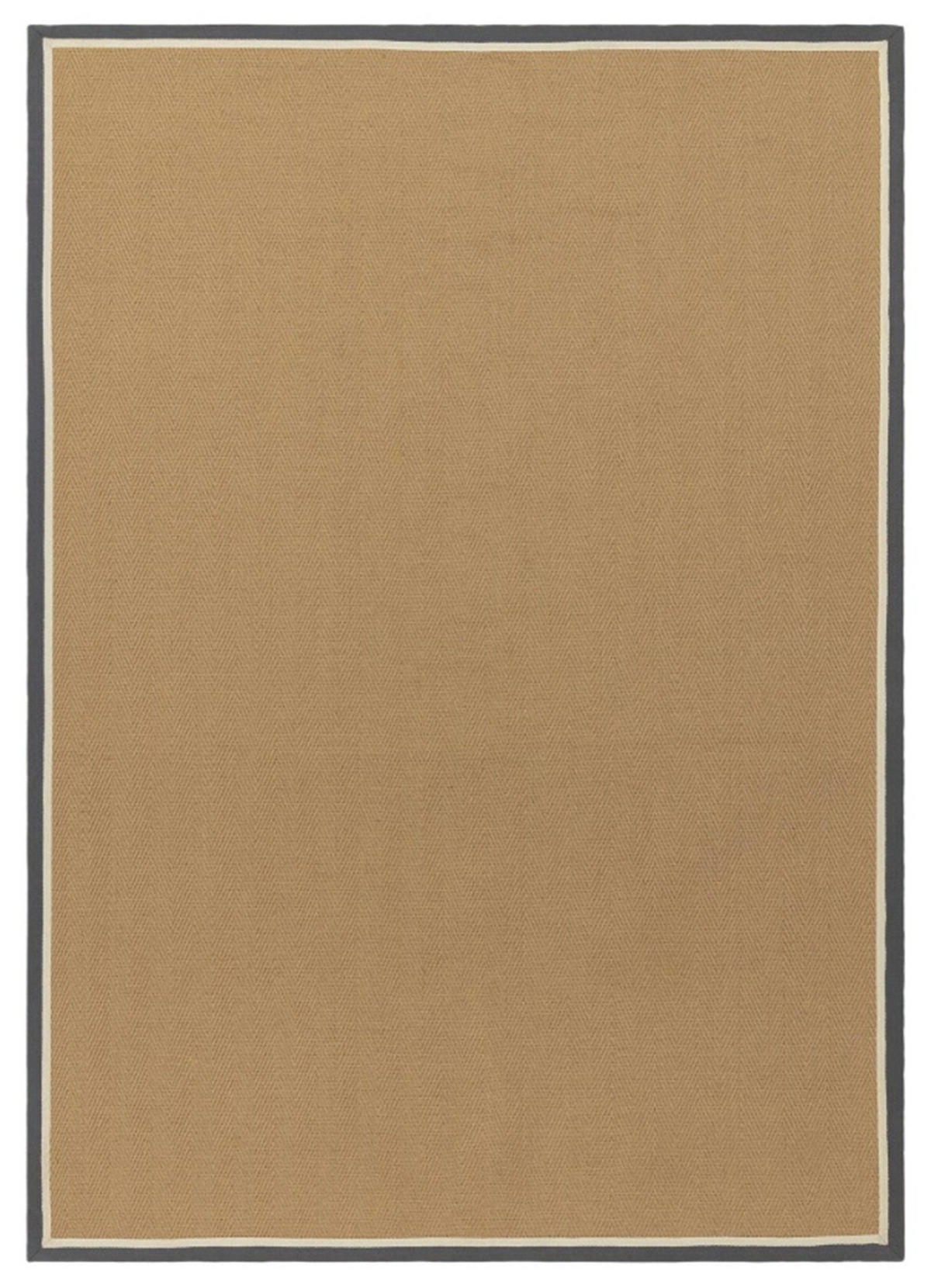 TEPPICH modern Wohn-/Schlafzimmer Naturfaser DORO Grau 45x75 cm - Grau, Naturmaterialien (45/75cm) - Novatrend