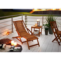 GARTENLIEGE FUKI - Beige, Holz (60/71/150cm) - SAM
