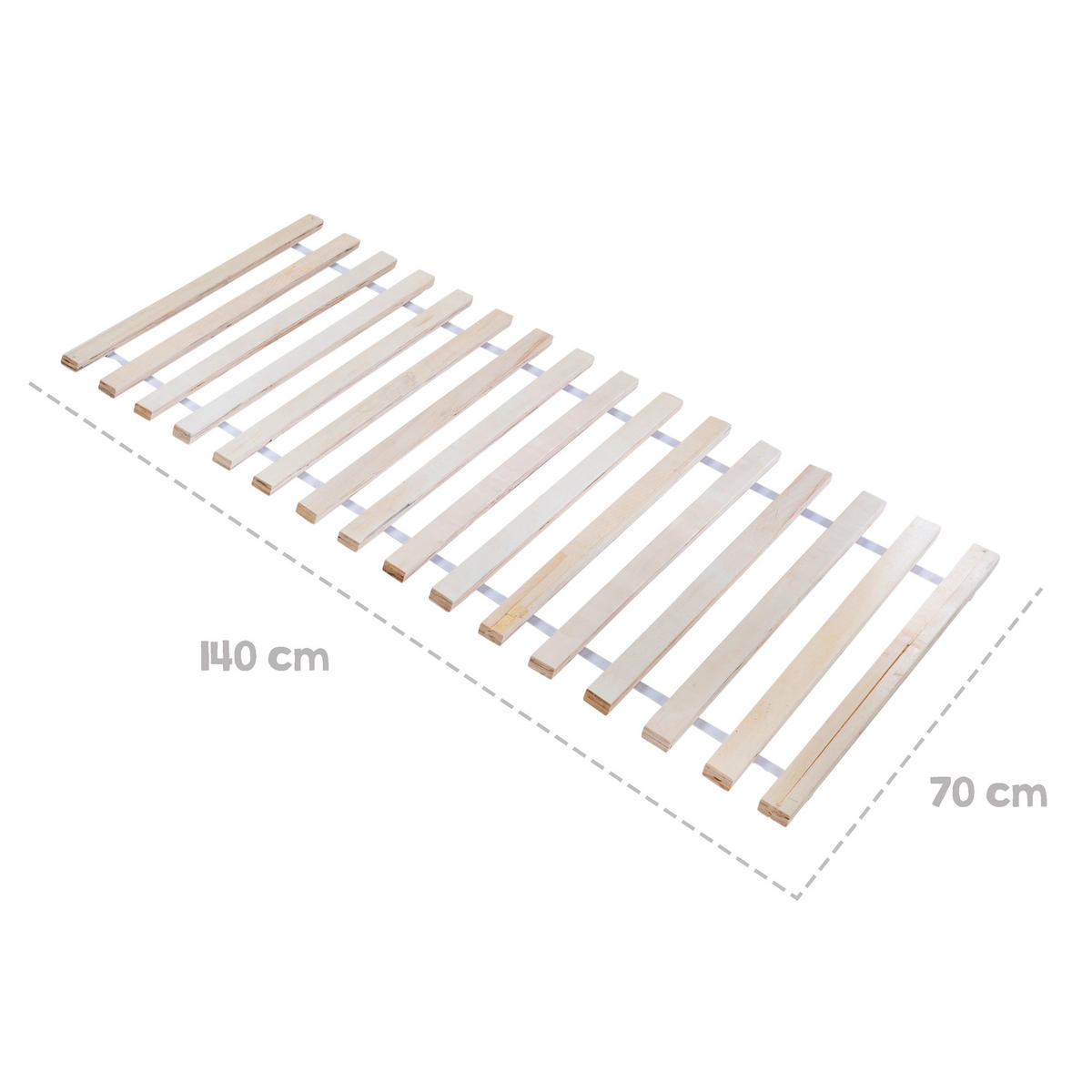 ROLL-LATTENROST roba Montessori Hausbett 70 x 140 cm - Naturfarben, Holzwerkstoff (70/1/140cm) - Roba