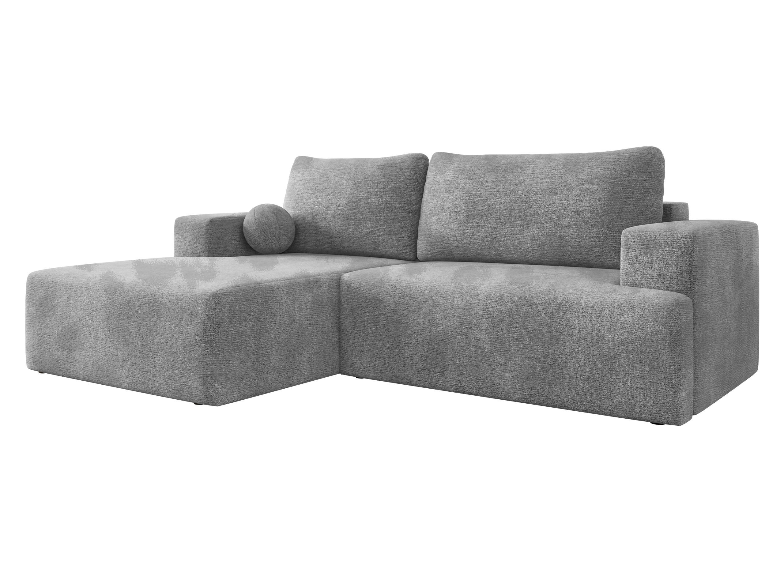 ECKSOFA Mivo, Seite: Links - Greige/Schwarz, Holz/Kunststoff (266/163cm) - MIRJAN24
