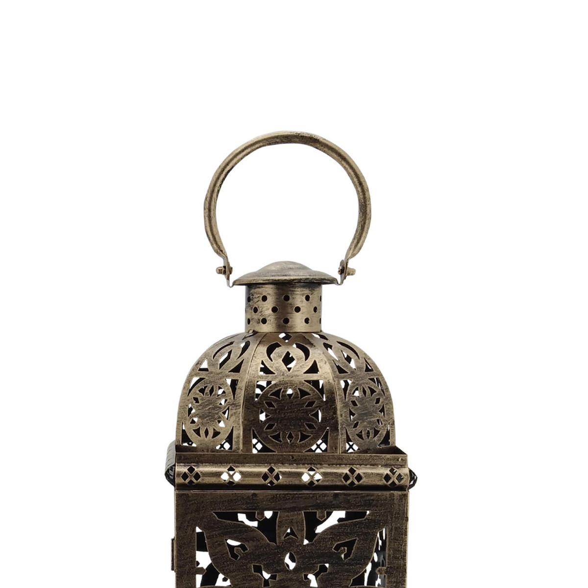 DEKORATIVES LATERNEN SET, 2 pieces Goldfarben 18/18/56 cm - Goldfarben, Metall (18/56/18cm) - Mobili Rebecca