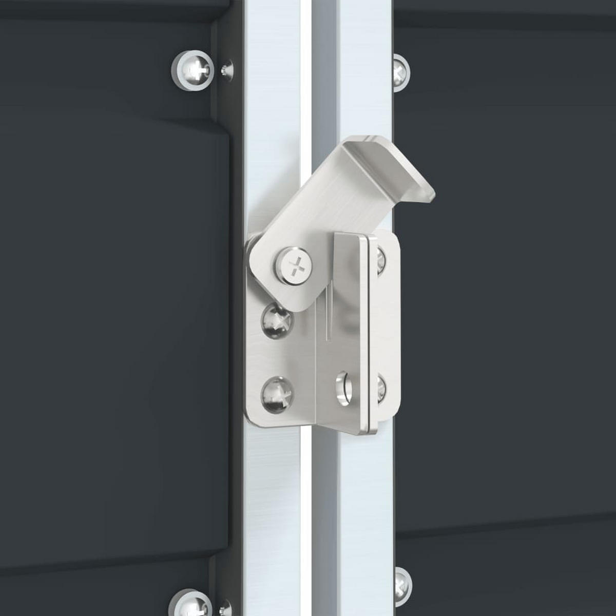 MÜLLTONNENBOX Für 2 Tonnen Anthrazit 144/81/113 Cm Stahl - Anthrazit, Metall (81/113/144cm) - vidaXL