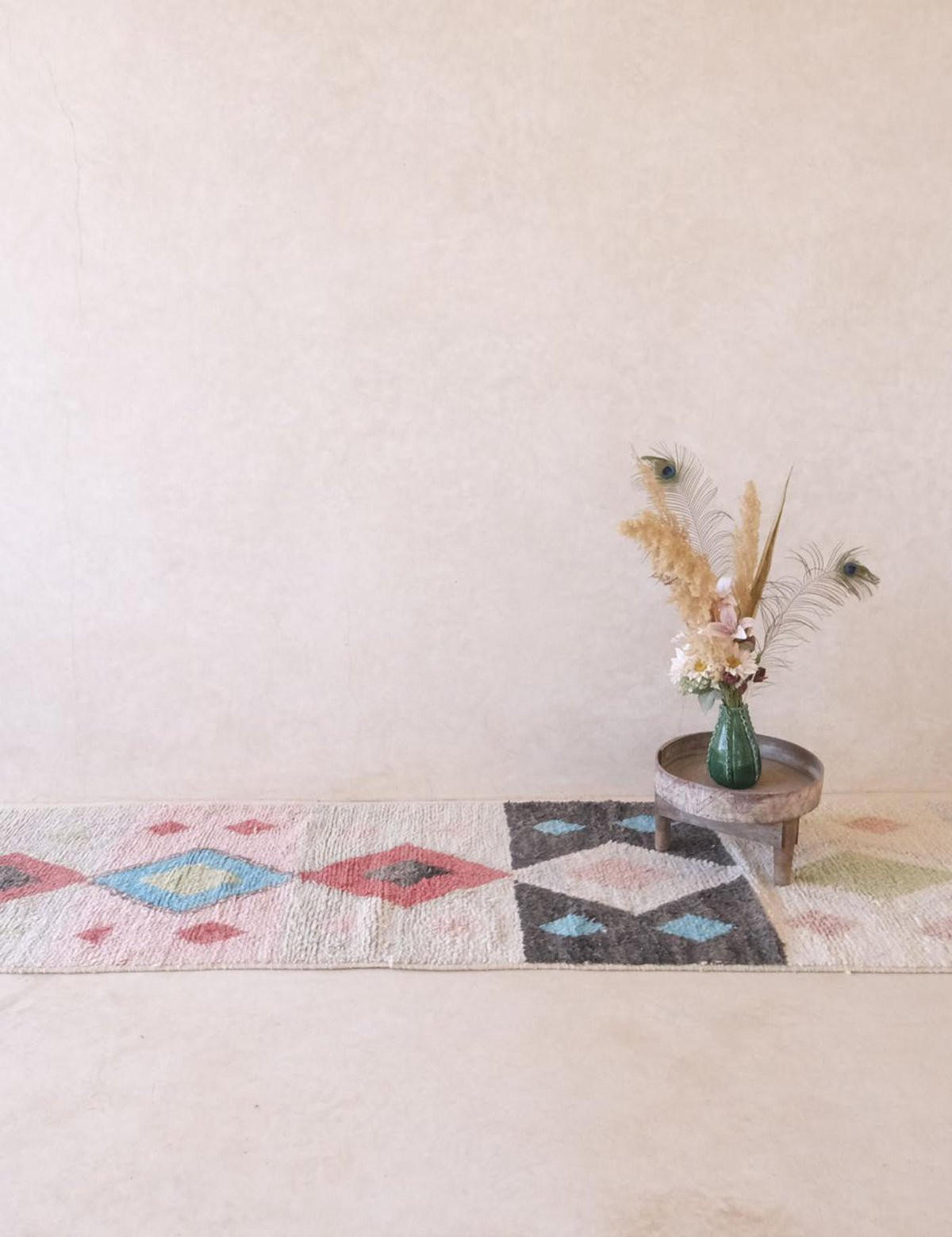 BERBERTEPPICH aus reiner Wolle 89x 492 cm - Multicolor, Naturmaterialien (89/492cm) - AFK Living