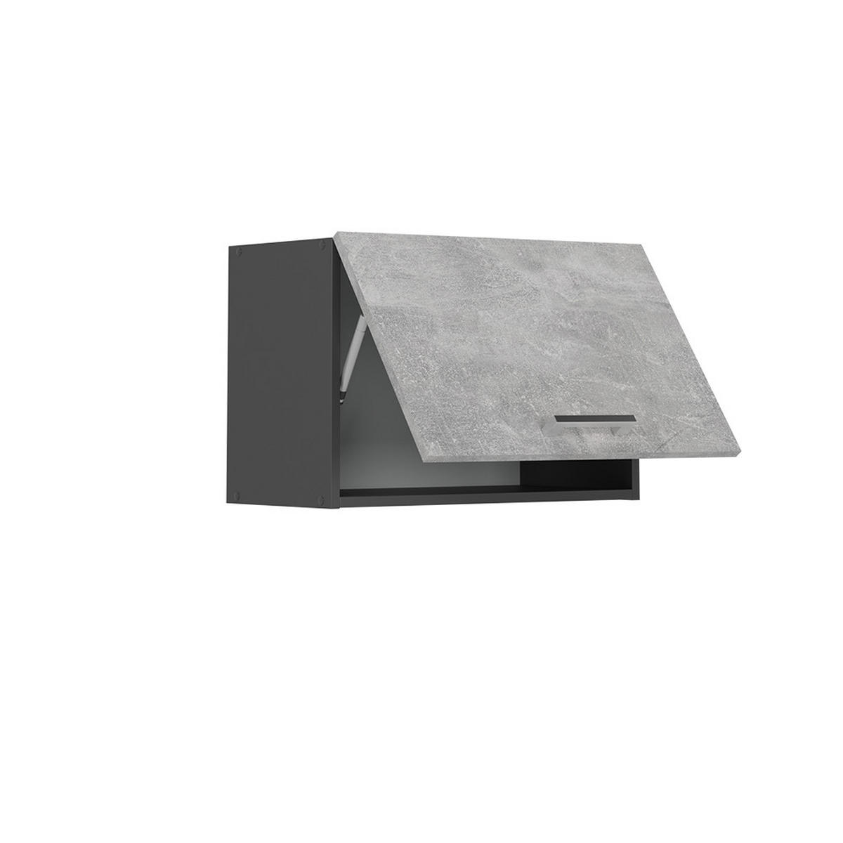 VĚŠÁK NA STĚNU R-Line Beton - šedá/antracitová, kompozitní dřevo (60/40/31cm) - Vicco