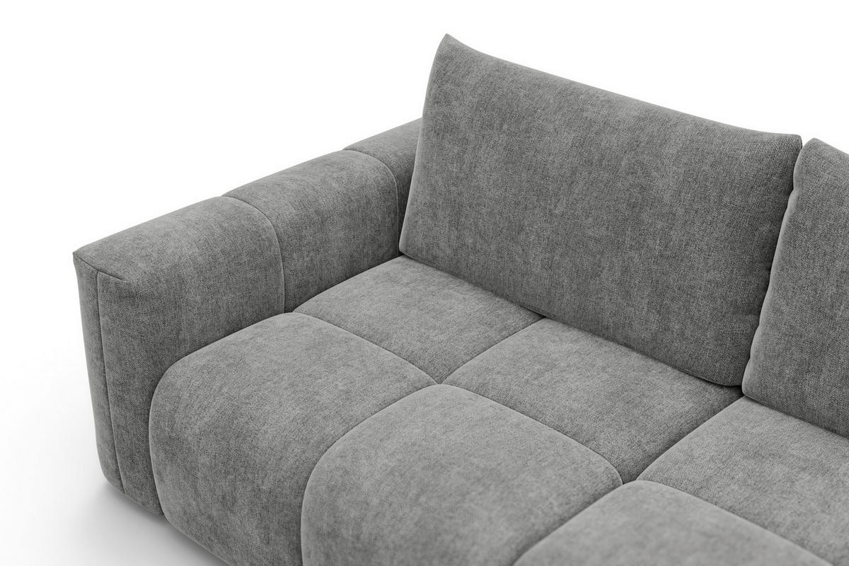 SOFA VERONA 3-Sitzer, Grau - Schwarz/Grau, Holz/Textil (224/83/110cm) - Courtois Laville