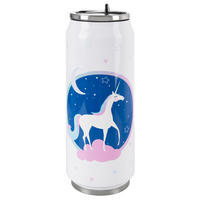 THERMOBECHER Dose Einhorn 500 ml Weiß - Weiß, Metall (0.5L) - Orion 
