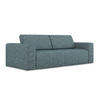 3-SITZER SOFA Strukturstoff Stoff Blau - Blau/Blaugrau, Kunststoff/Textil (224/80/103cm) - Makamii