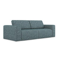3-SITZER SOFA Strukturstoff Stoff Blau - Blau/Blaugrau, Kunststoff/Textil (224/80/103cm) - Makamii