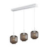 HÄNGELEUCHTE Velo 3-flammig Rauch Ø 20cm - Anthrazit/Weiß, Glas (20/20/20cm) - s.luce