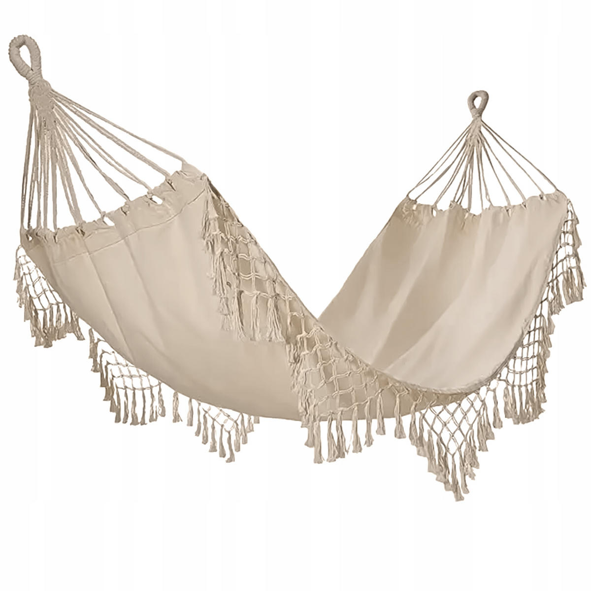 HÄNGEMATTE Beige - Beige, Textil (150/40/270cm) - KRUMAD