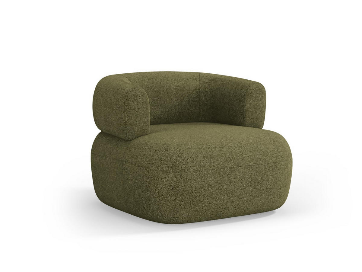 SESSEL Jenny aus Boucle grün - Grün, Textil (88/73/90cm) - Micadoni