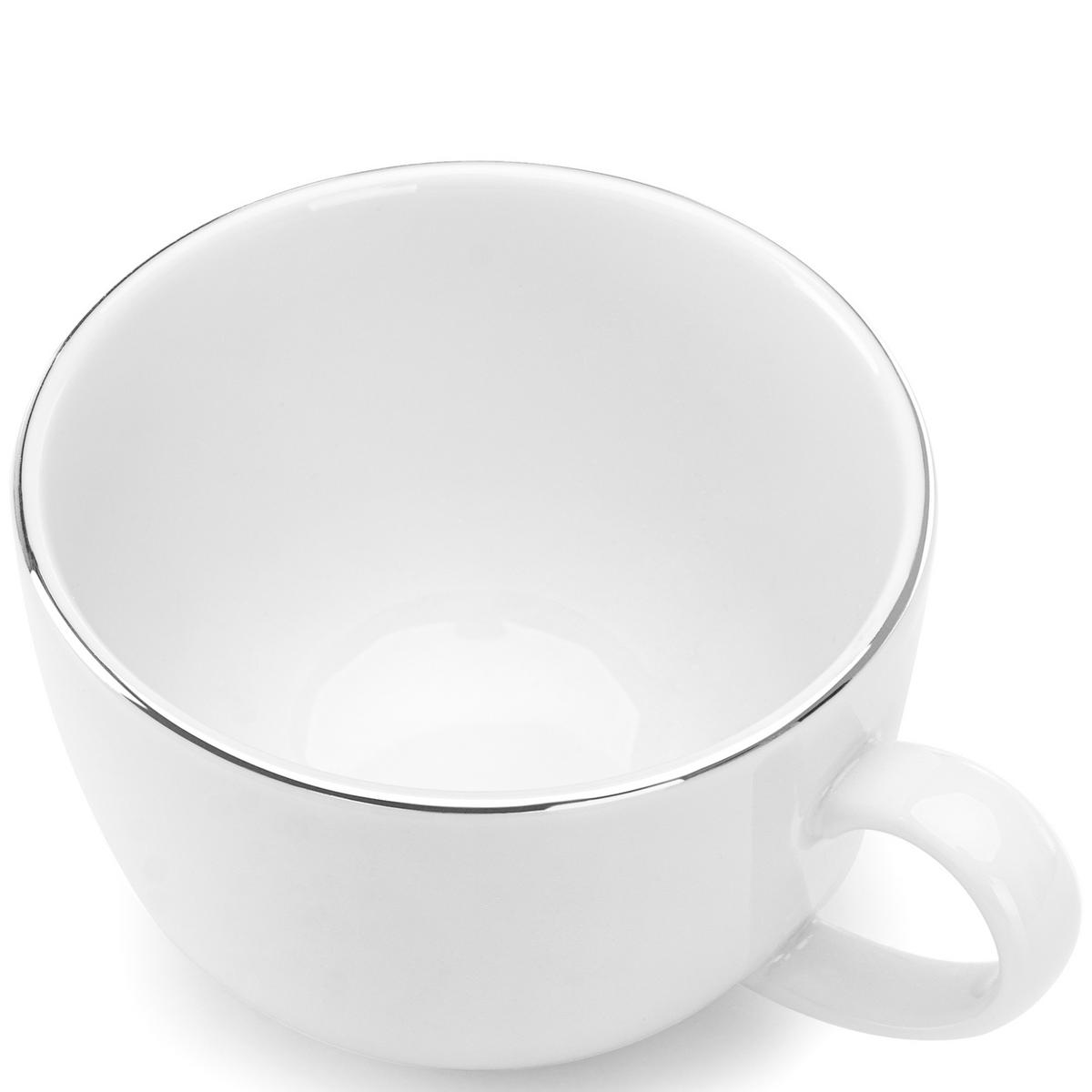 KAFFEESERVICE MUSCARI 6-Personen 12-tlg - Platinfarben, Keramik (14.5/6/14.5cm) - KONSIMO®