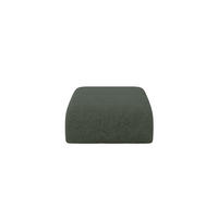 POUF MIRA-PUF 91x89x40 Grün cm Velours Modular Sitzhocker - Schwarz/Grün, Holzwerkstoff/Kunststoff (91/40/89cm) - ALTDECOR