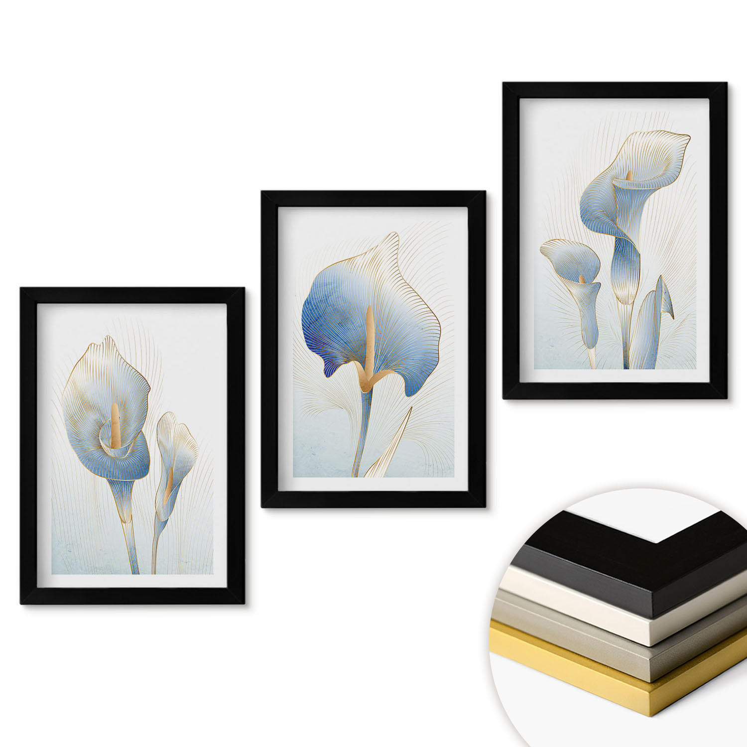 ArtPrintCave Wandbilder Schwarz 20x30 cm