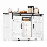 KÜCHENBUFFET mit 3 Schubladen, 120 x 40 x 80 cm, Weiß, MDF - Weiß, Holzwerkstoff (120/80/40cm) - SONNENH