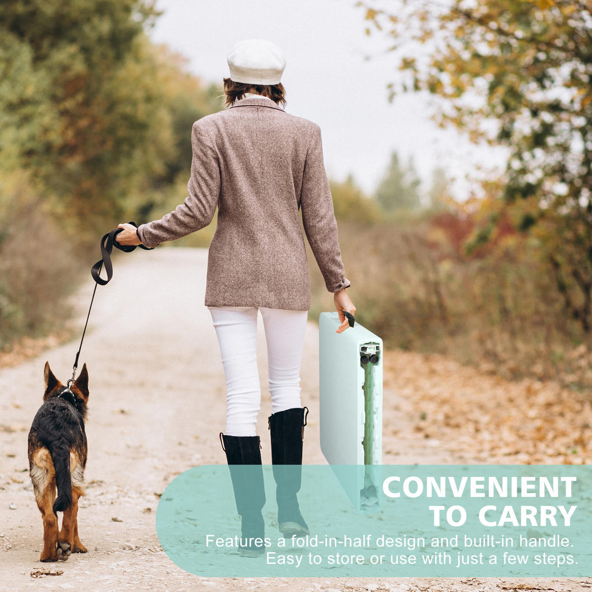 KLAPPTISCH 125 cm Blau - Blau, Kunststoff (125/61/74cm) - ComfortXL