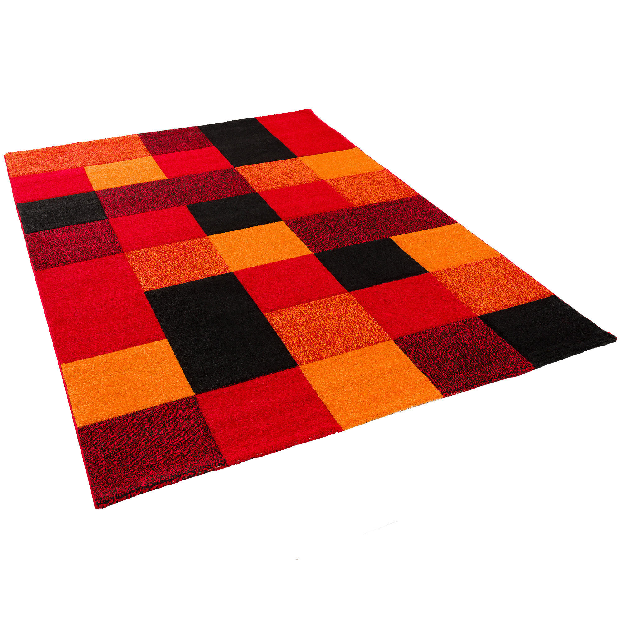 Thumbnail - Pergamon Designer, Rot, Orange, Textil, 120x170 cm, Teppiche & Böden, Teppiche