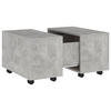 COUCHTISCH Betongrau 60x60x38 cm Holzwerkstoff - Hellgrau, Holzwerkstoff (60/60/38cm) - furnicato