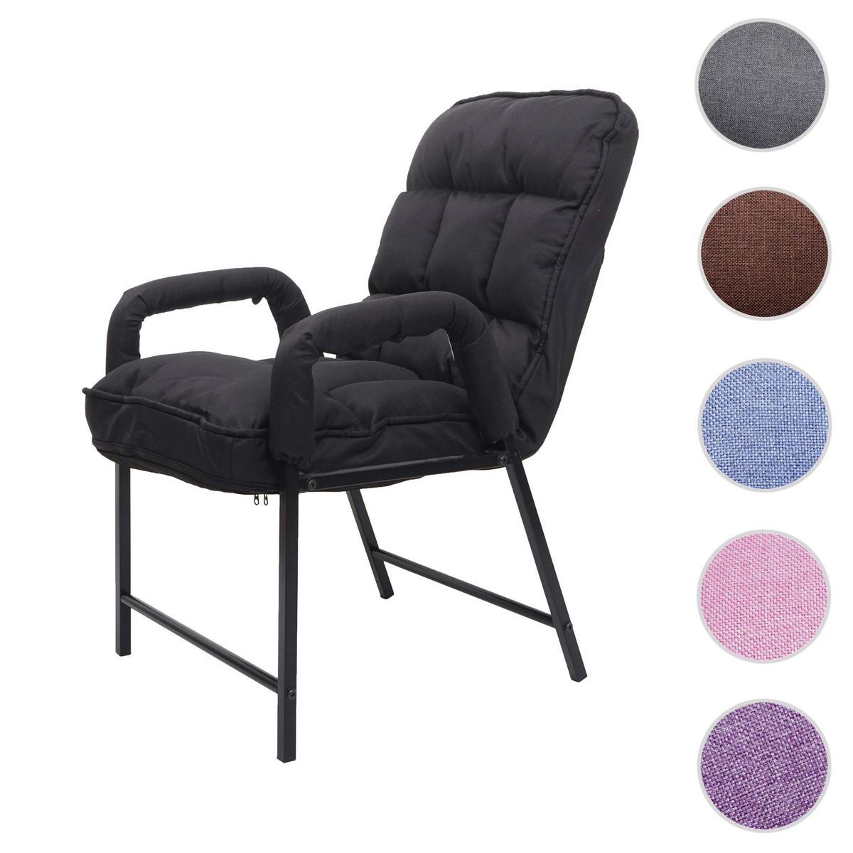 ESSZIMMERSTUHL Schwarz - Schwarz, Textil (57/96/111cm) - MCW