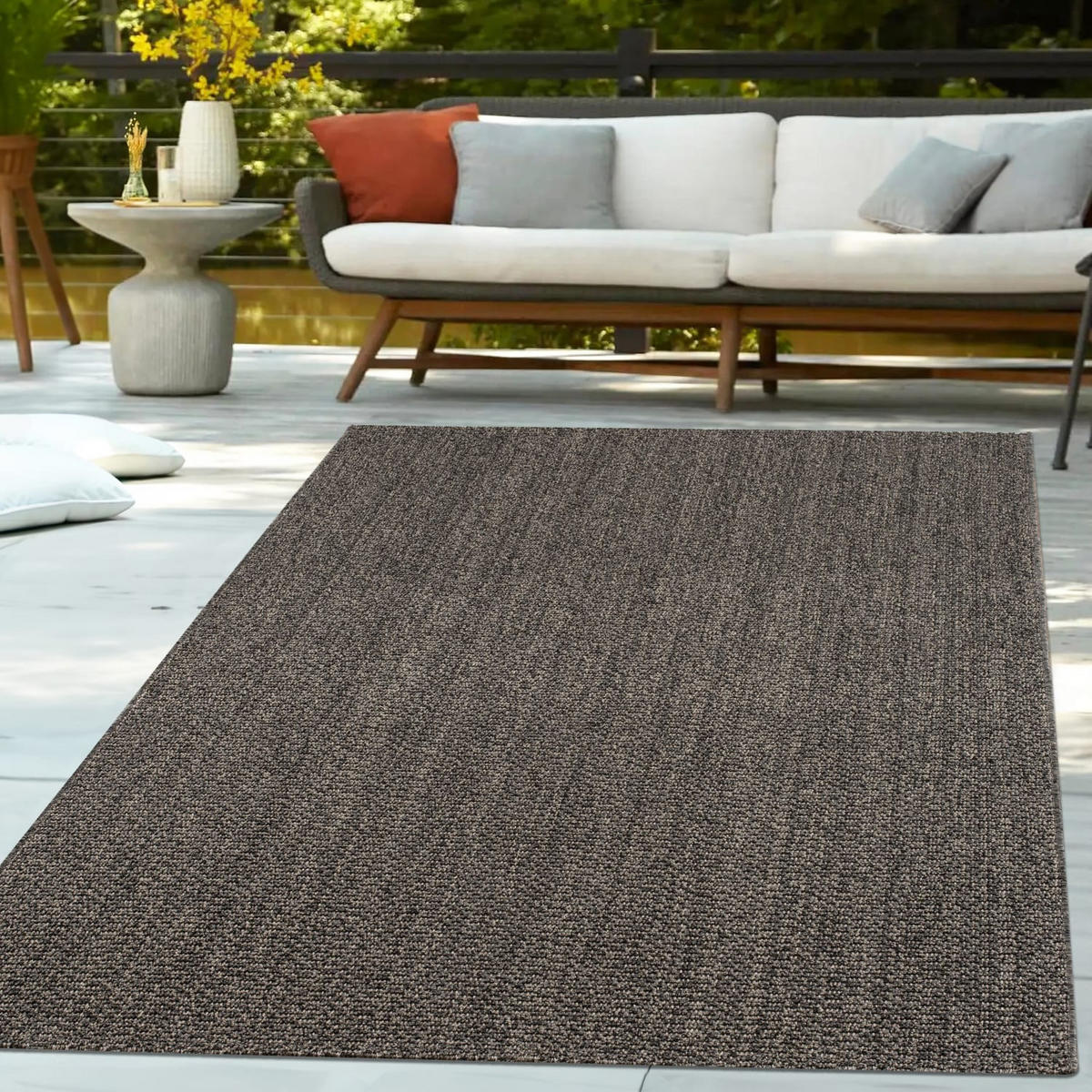 OUTDOORTEPPICH Boho Anthrazit 120 x 160 cm - Anthrazit, Kunststoff (120/160cm) - TT Home