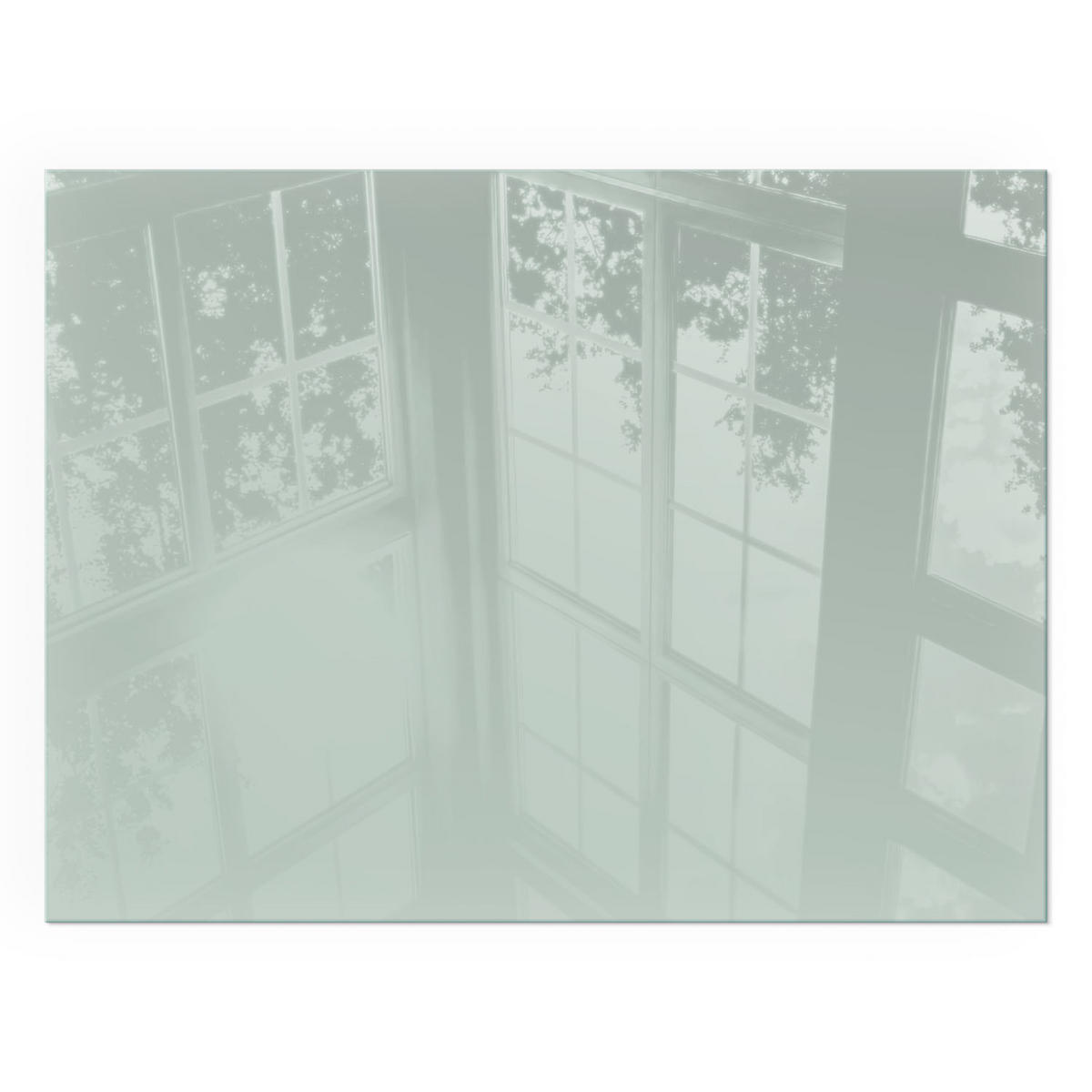 GLASPLATTE für Kamin 80x60 cm - Grün, Glas (80/60/0.4cm) - TULUP