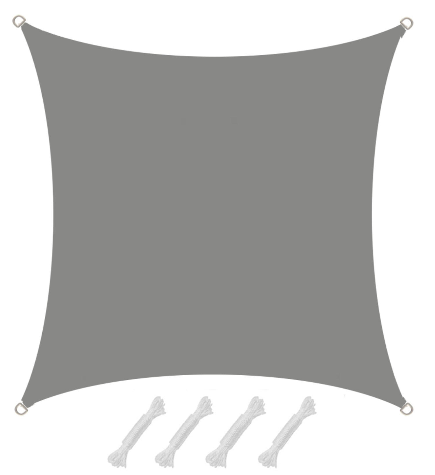 SONNENSEGEL Wasserdicht 300 cm Grau - Grau, Kunststoff (300/300cm) - Amanka