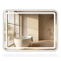 LED Regalspiegel Rea 80x60 Cm L-8060 - Transparent, Glas (80/60/3cm) - REA