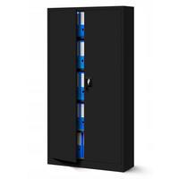 AKTENSCHRANK JAN H - Schwarz, Metall (90/195/40cm) - Jan Nowak