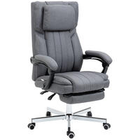 BÜROSTUHL mit Massagefunktion, Grau - Grau, Kunststoff (61/113/65cm) - Vinsetto