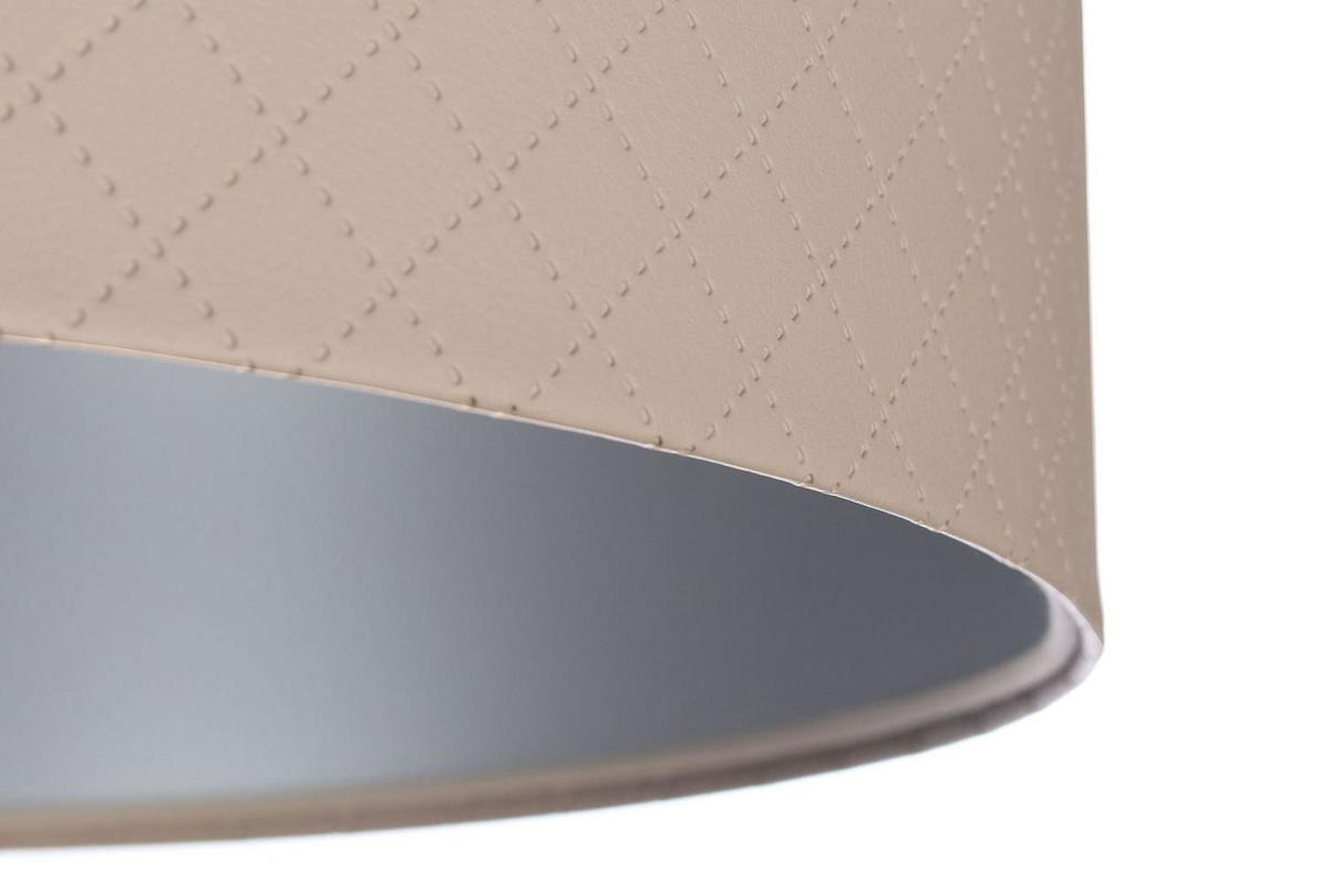HÄNGELEUCHTE Silber 50/25 cm - Beige/Silberfarben, Kunststoff (50/0.8/25cm) - ONZENO