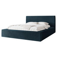 POLSTERBETT Glexi - Dunkelblau, Holz/Textil (160/200cm) - MIRJAN24