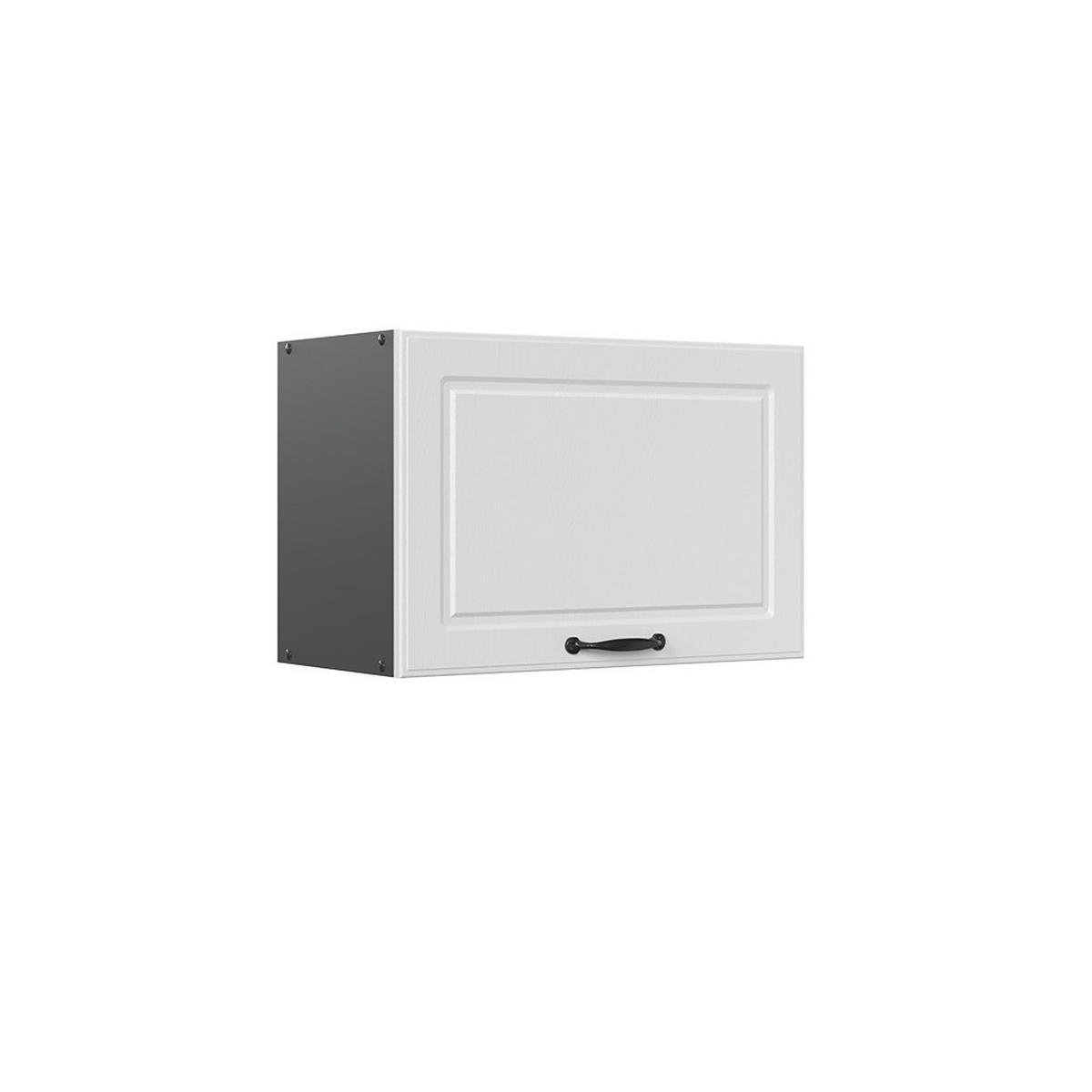 HÄNGESCHRANK R-Line Weiß Landhaus 60 cm Flach - Anthrazit/Weiß, Holzwerkstoff (60/40/31cm) - Vicco