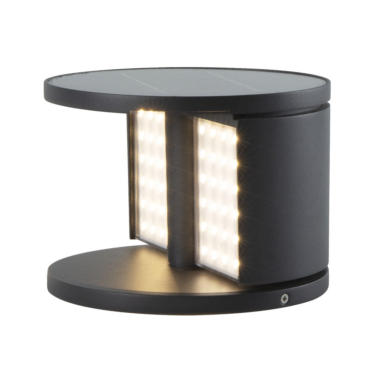 SOLARPOLLER aus Aluminium, schwenkbar, H15CM - Schwarz, Kunststoff (20/20/14.4cm) - Lumisky