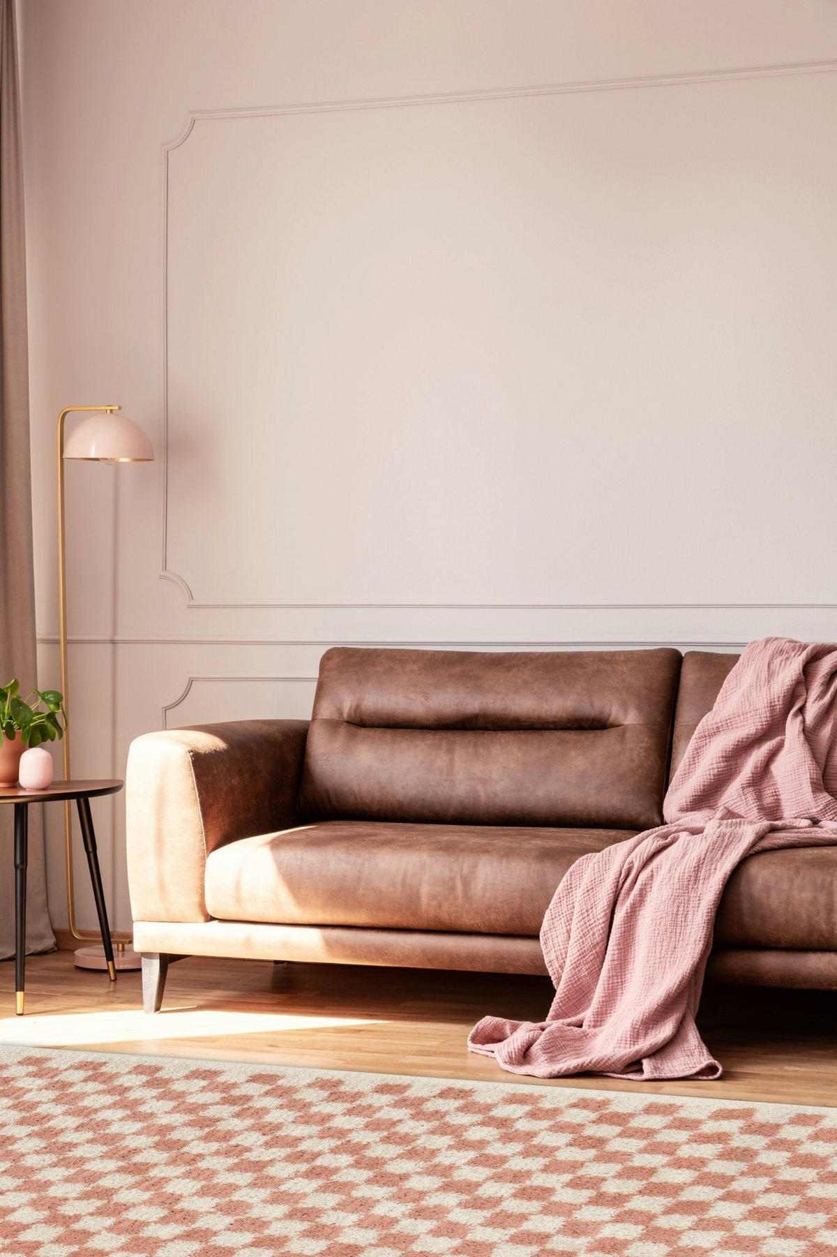 TEPPICH weich komfortabel Hochflor rosa - Pink, Textil (160/213cm) - AFK Living