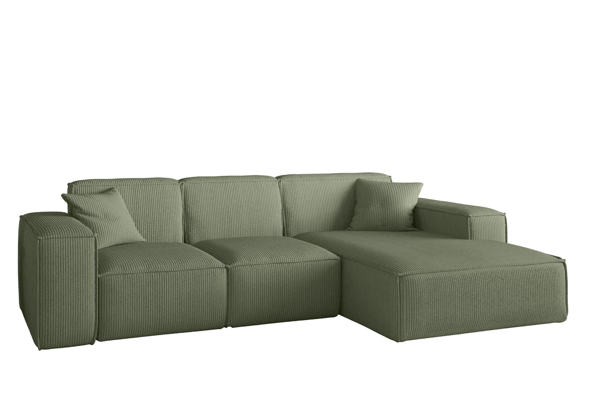 Fun Möbel Ecksofa Jadegrün 266x165 cm