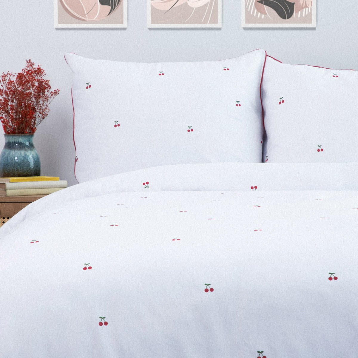 BETTWÄSCHE Cherrine 160/200 cm - Weiß, Textil (160/200cm) - Homla