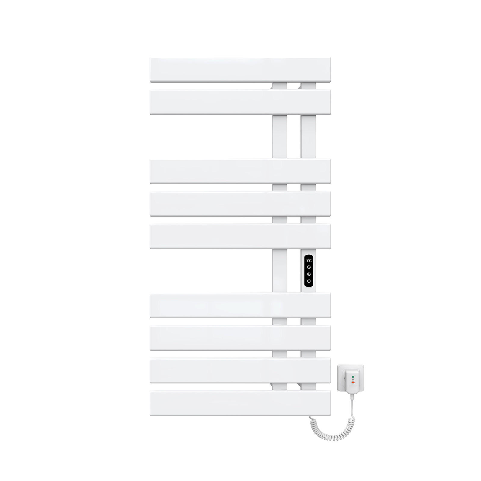 HEIZKÖRPER Elektrisch WLAN Thermostat Weiß Rechtsanschluss 100/50 cm - Weiß, Metall (50/100/11cm) - EMKE