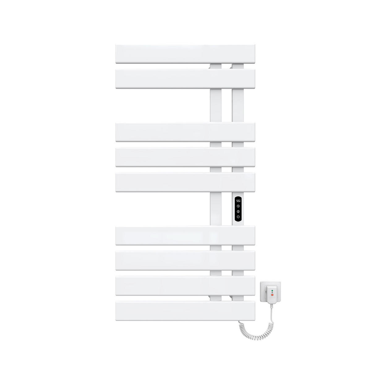 HEIZKÖRPER Elektrisch WLAN Thermostat Weiß Rechtsanschluss 100/50 cm - Weiß, Metall (50/100/11cm) - EMKE