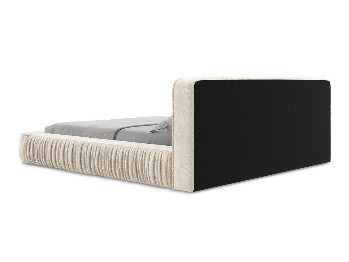 POLSTERBETT mit Bettkasten und Lattenrost 198x238 Beige - Beige/Creme, Kunststoff/Textil (160/200cm) - Makamii