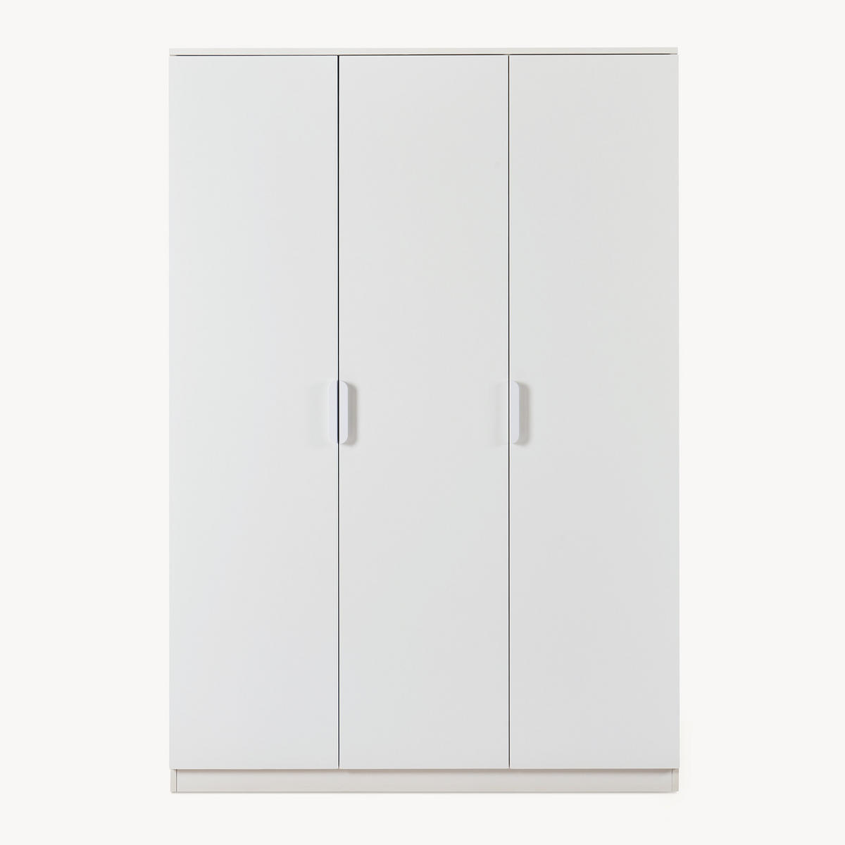 KLEIDERSCHRANK Eiselfing - Weiß, Holzwerkstoff (120/176/52cm) - [en.casa]