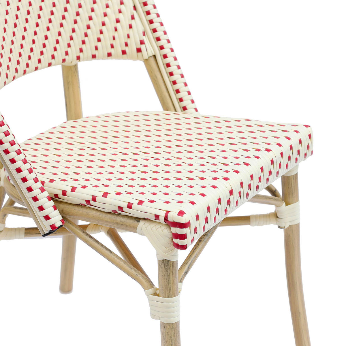 GARTENSTUHL, Rot - Rot, Holz (49/88/58cm) - Oviala