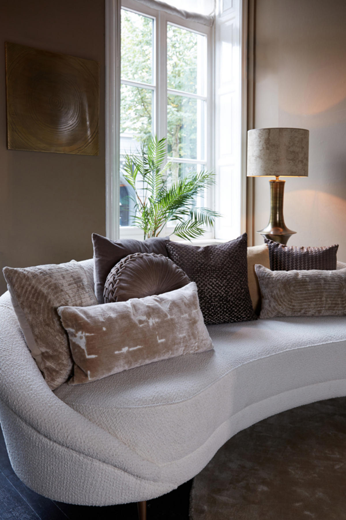 DEKOKISSEN Ruhla Braun 60/30/10 cm - Braun, Textil (30/60cm) - Light & Living