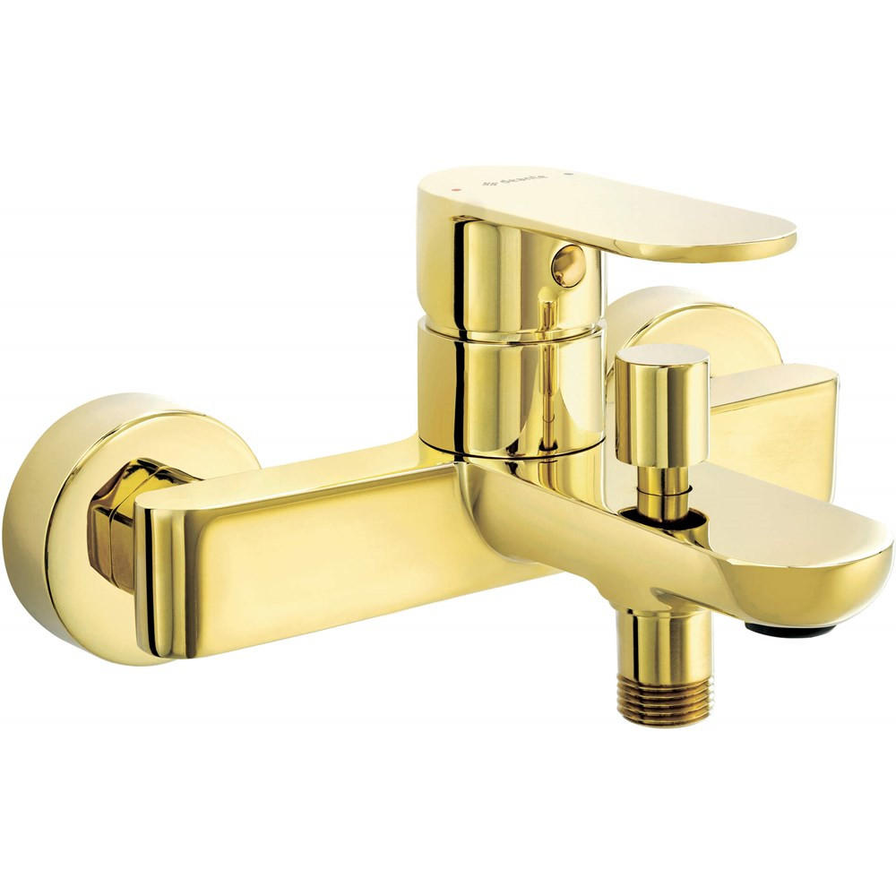 BADEWANNENARMATUREN Gold 6/15.6/8.1 cm BGAZ10M - Goldfarben, Metall (15.6/8.1/6cm) - Deante