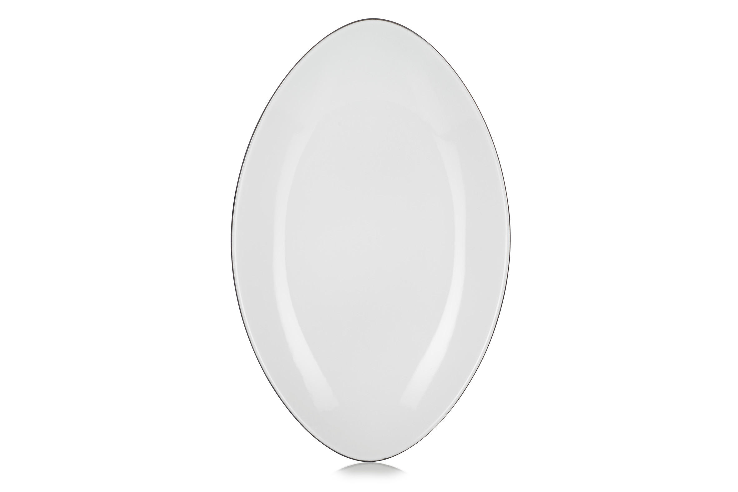 Revol Porcelaine France Servierteller Weiß 22.3x4x35 cm