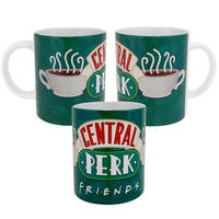 KAFFEEBECHER Friends Central Perk Grün 320 ml - Grün, Keramik (0.32L) - United Labels