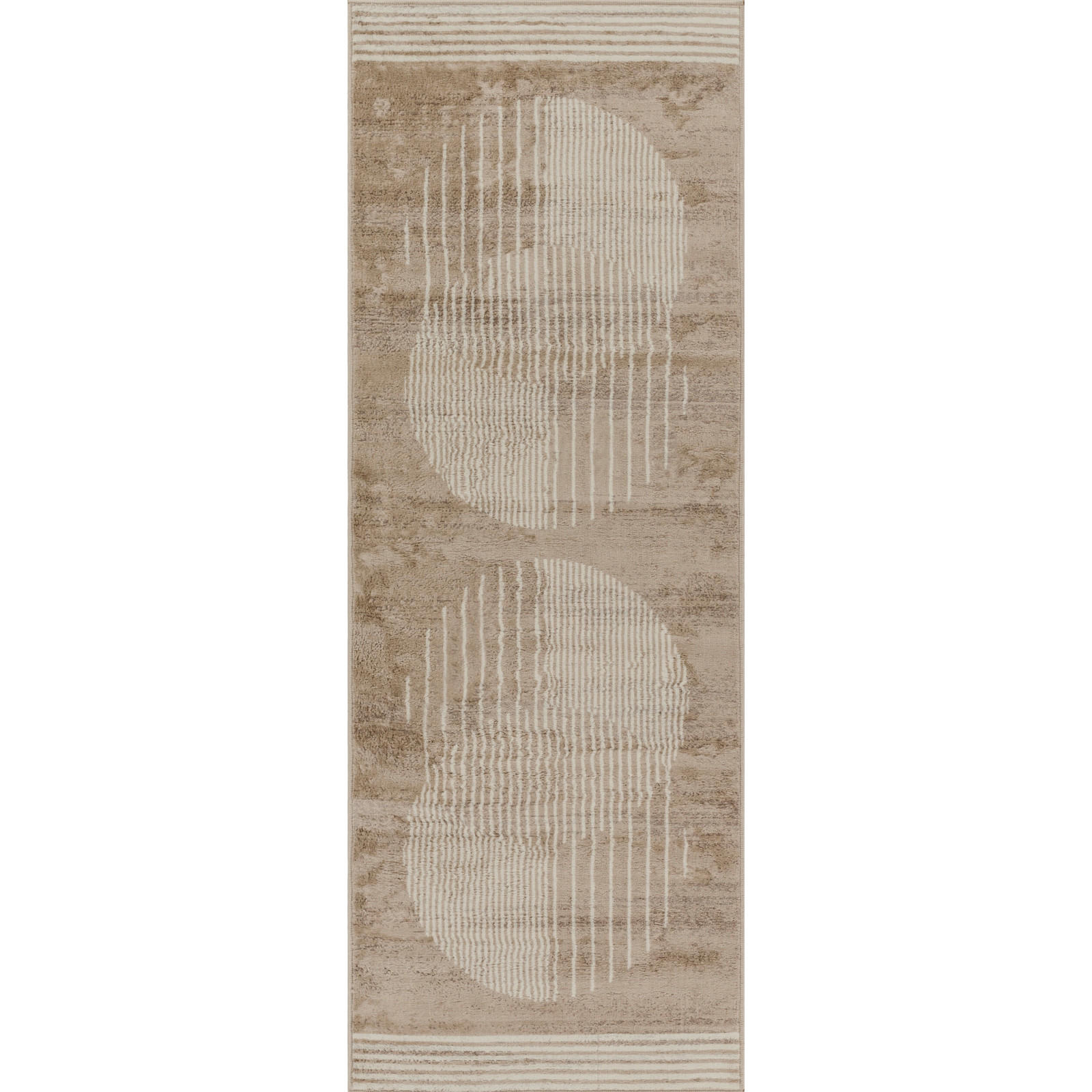 Livabliss Kurzflorteppich Braun 80x220 cm
