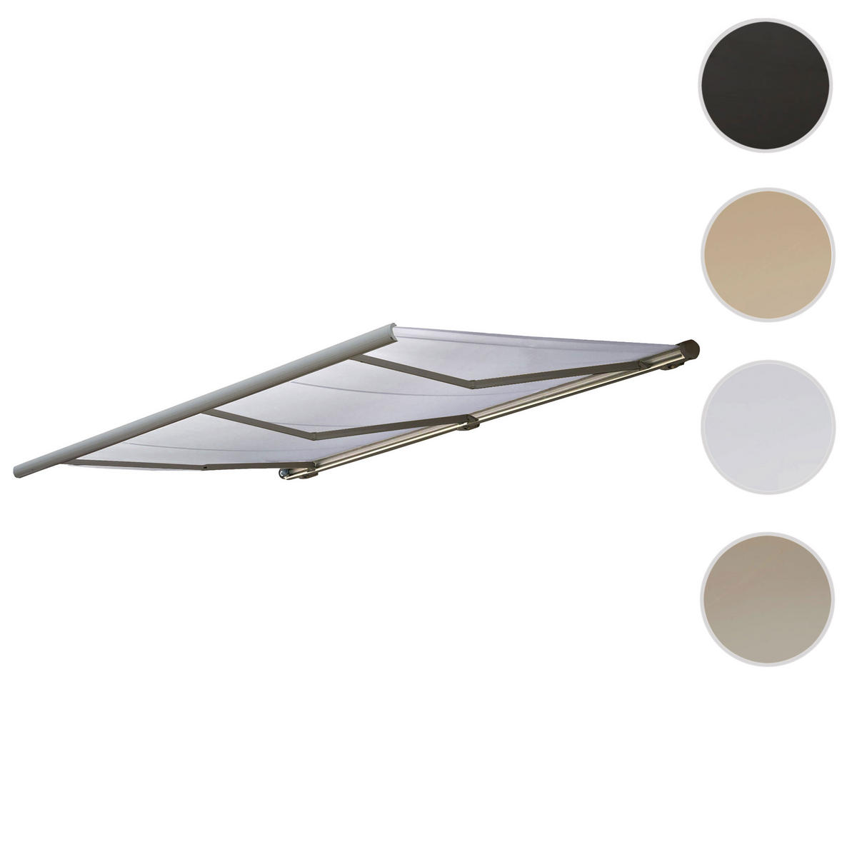 ELEKTRISCHE KASSETTENMARKISE Beige, Grau - Beige/Grau, Textil (600/16/300cm) - MCW