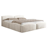 POLSTERBETT Mirala - Eichefarben/Creme, Holz/Textil (180/200cm) - MIRJAN24