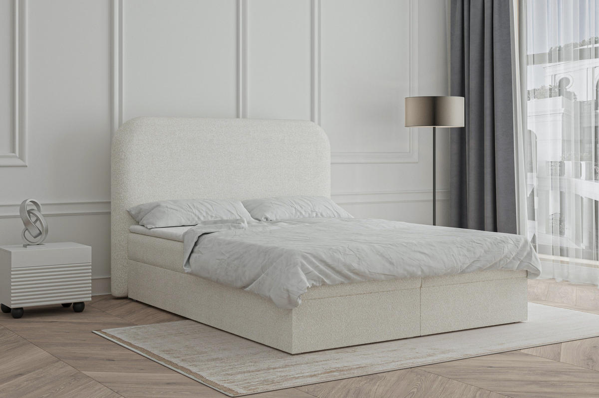BOXBETT 140x200 - 07 Anthology 1 - Weiß - Weiß, Holzwerkstoff (140/200cm) - Möblo